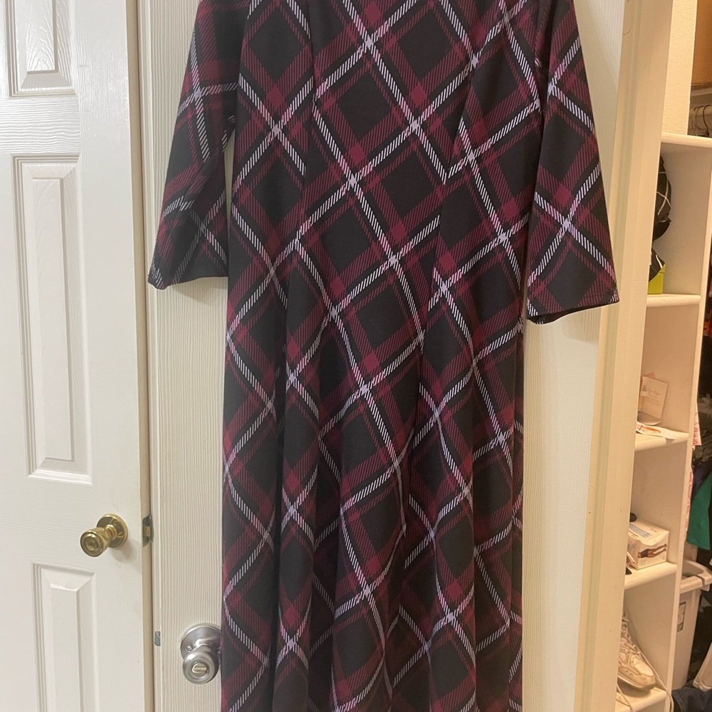 Chadwicks Gray A-Line Dolman Sleeve Dress